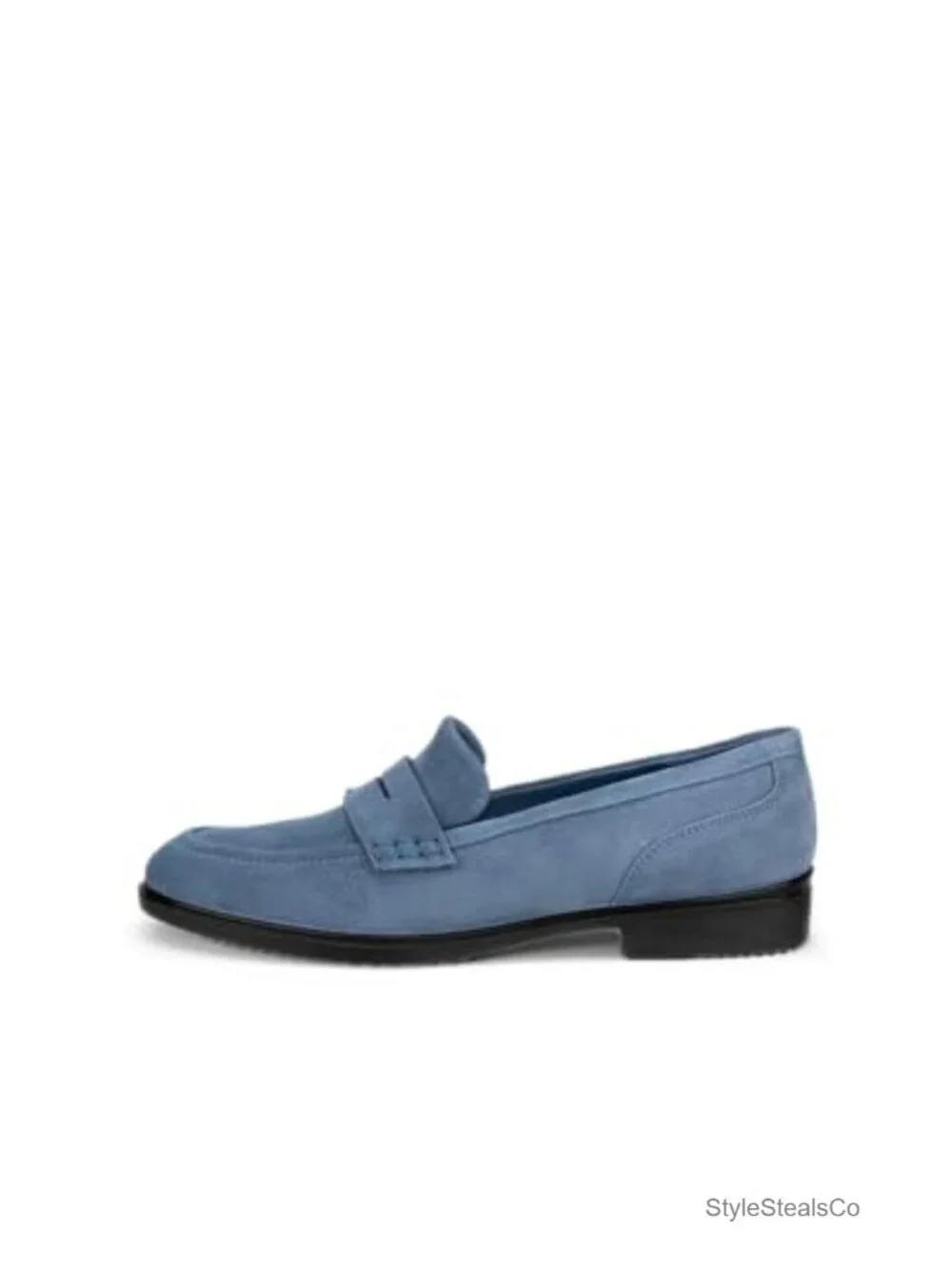 Classic Penny Loafers - Smooth Leather, 15mm Heel, Pull-On Style